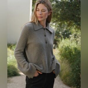 Jenni Kayne Gray Sweater Cardigan